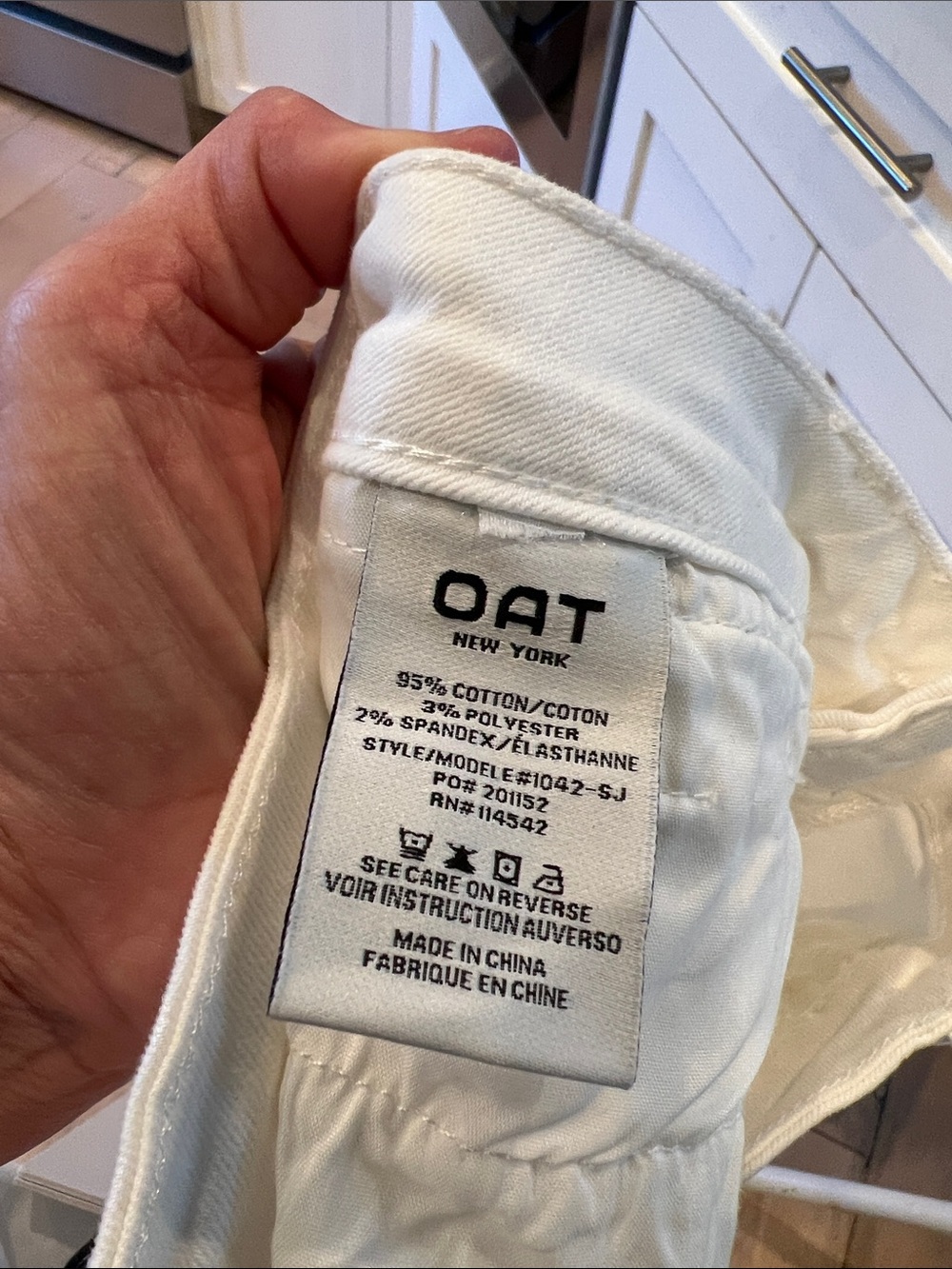 OAT New York White High-Rise Pants - Picture 7 of 8